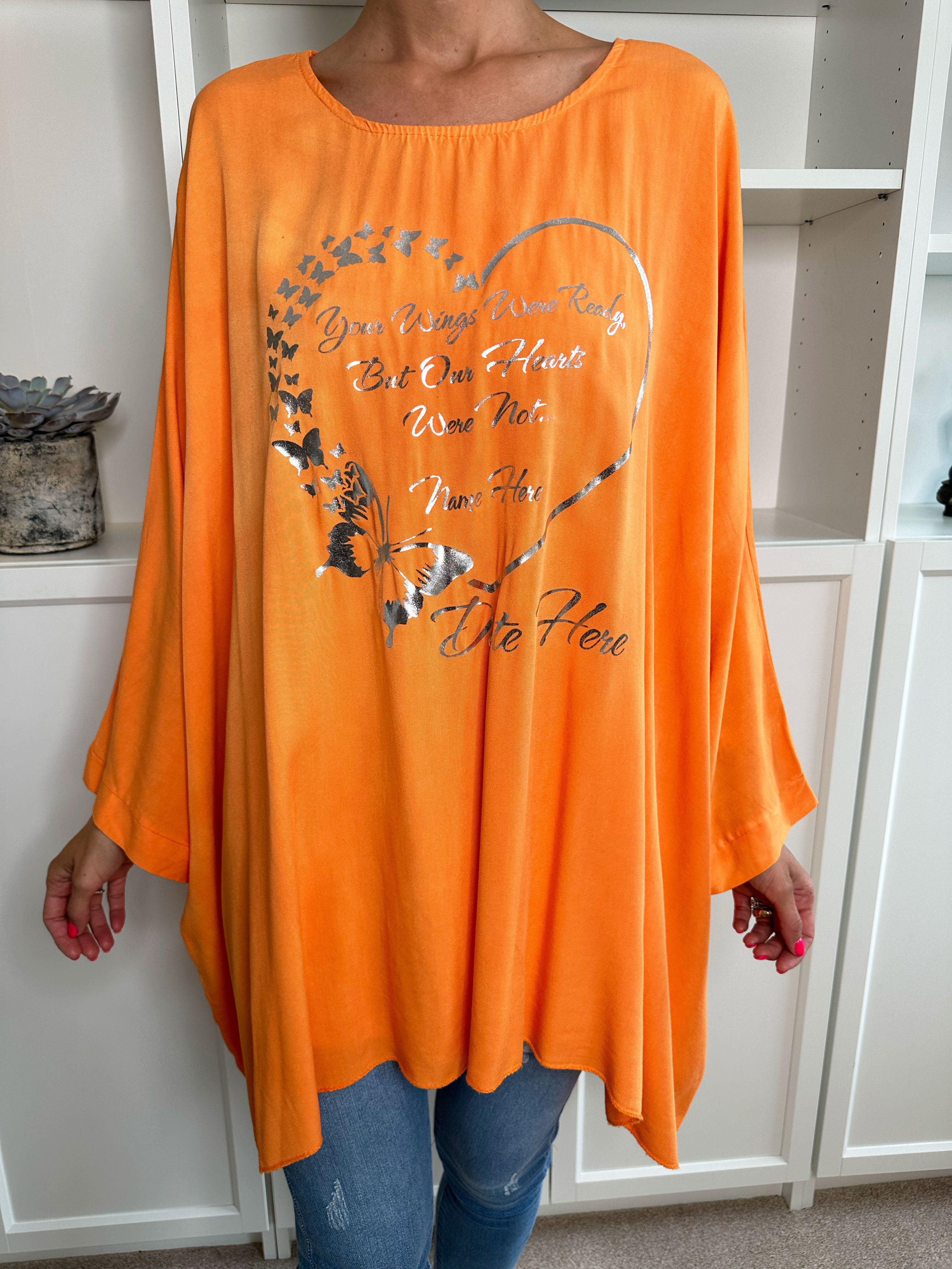 Hope Short - Cool oversize blus med motiv framtill